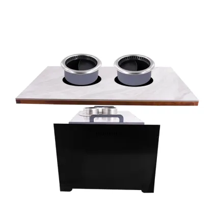 Small grilled shabu-shabu table