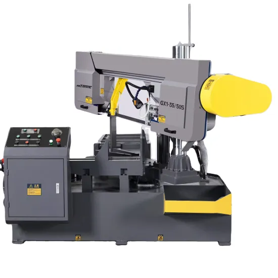 Factory Price ANTISHICNC GX1-35/50S Semi-Automatic Angle Cutting Metal Band Saw Machine for Sale