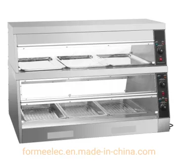150cm 180cm 220cm Electric Food Warmer Warmer Moisture Display Cabinet Food Display Showcase