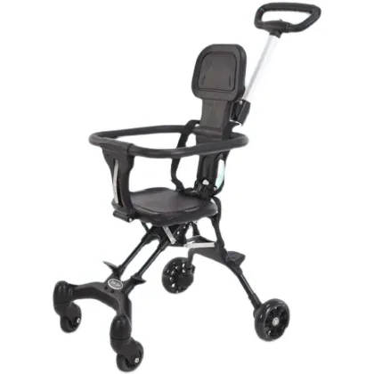 Europe Market Lightweight Folding Stroller with Backpack and High Landscape for Babies