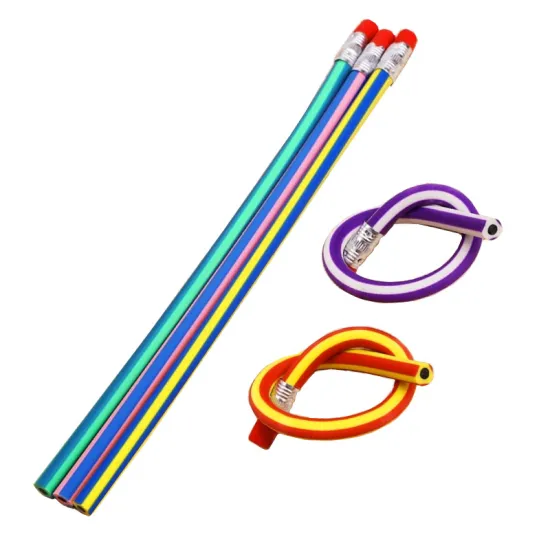 Cute Soft Flexible Colored Pencil Kit for School and Art