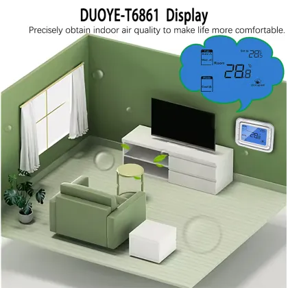 Honeywell T6861 Series: Your Smart Heating Solution with Large LCD Digital Thermostat