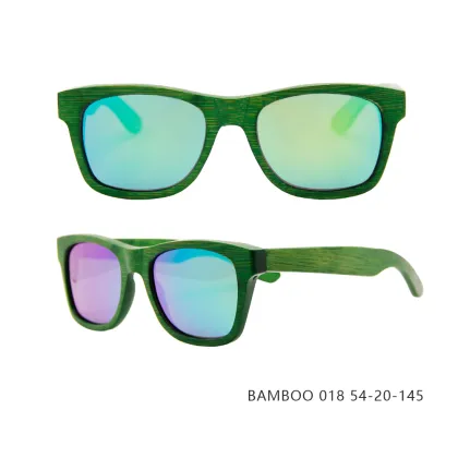 Classic Design REVO Mirror Bamboo Sunglasses
