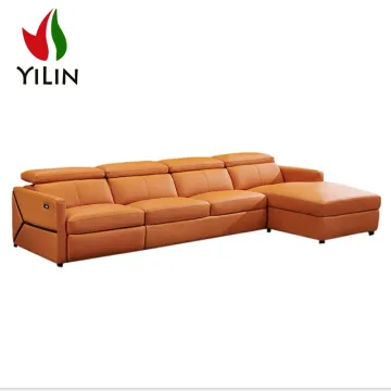 Genuine Leather Electric Corner Recliner Sofa Set