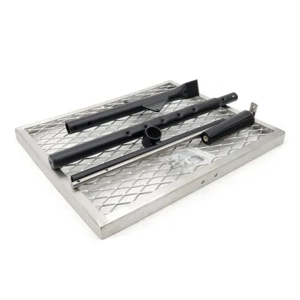 Adjustable Grate: Firewood & Charcoal BBQ Grill Net - Outdoor Reusable, Open Fire, Stainless Steel Barbecue Rack
