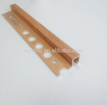 Aluminum ceramic tile trim,tile accessories trim plasma spray coating and printing wooden