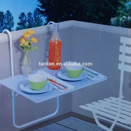 Balcony Table Foldable Hanging Drop-Leaf Furniture