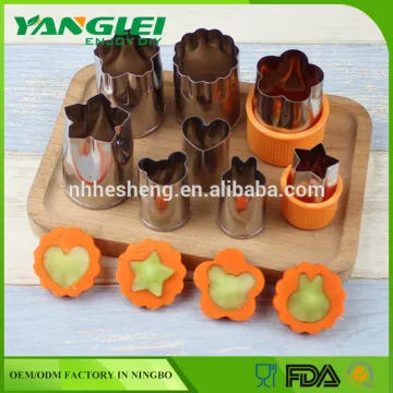 YL-245 new 8pcs Stainless steel vegetable cutter mold