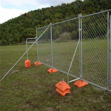Temporary Chain Link Fence with Plastic Base
