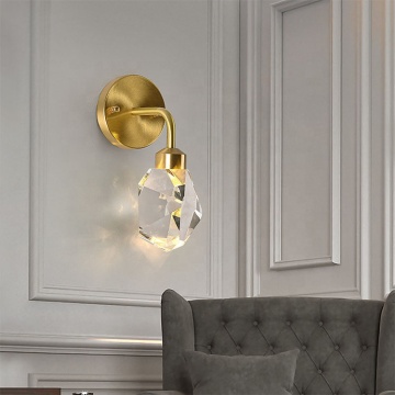 Hot Selling Nodric Creative Modern Copper LED Crystal Wall Lamp