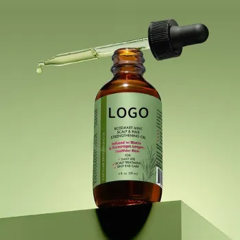 Customizable OEM & Private Label Rosemary Hair Care Essential Oil (60ML) with Cross-Border Castor Oil Option
