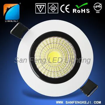 Reliable 3W IP44 Cutout Ø75mm Embedded LED fold Downing Light