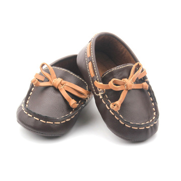 Chaussures Prewaiker en forme de bateau, chaussures décontractées en cuir pour bébé