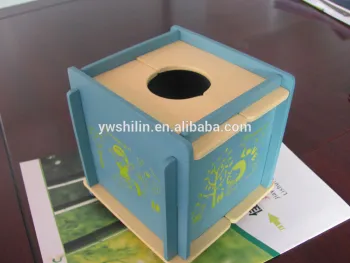 newest ! Patented product - Wooden Square Removable Color Tissue Box, wooden packaging, wooden boxs,wooden Box With Lid
