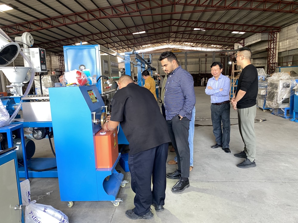 Acceptance of the extruder