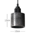 LEDER Small Concrete Hanging Pendantlamps