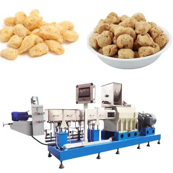 Twin Screw Extruder Machine for Textured Soy Protein Meat Production