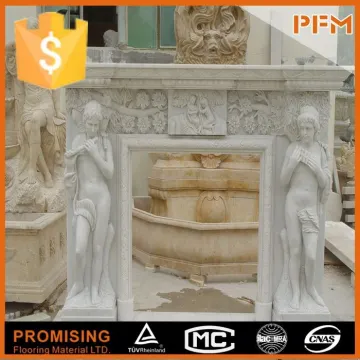 Superior Design arched stone carving fireplaces