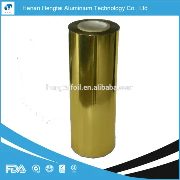 gold lacquered aluminum foil used to make foil container