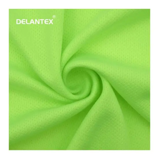 Delantex 100% Polyester Mesh Fabric: High-Quality Eyelet Brid Eye Knit with Fast Dry Technology