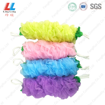 Shine Color Long Bath Belt Sponge