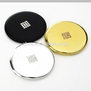hot sale fashion high diamante magic round mirror foldable mirror