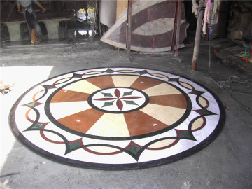 Beautiful Waterjet Marble Tiles Design Floor Pattern