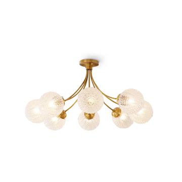 Retro -Glas Deckenlampe: Vintage -Stilbeleuchtung