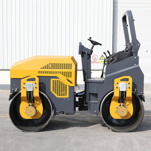 Mini-4-Tonnen-Doppel-Drums-Hydraulikmotoren Fahren Asphalt Diesel Road Roller DVR-4000 zum Verkauf