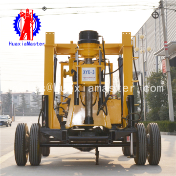 Made in China XYX-3 wheeled hydraulic core drilling rig Water well drilling rig for mud drilling