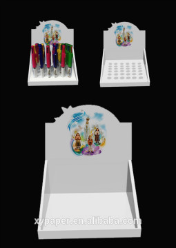 Colourful paper display stand for pen