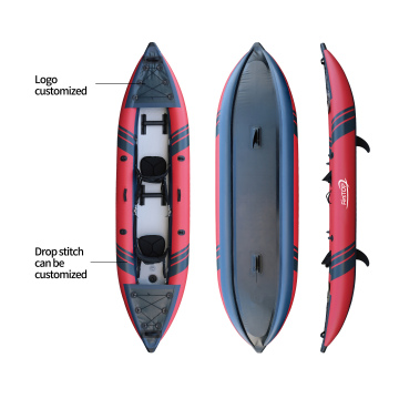 Factory Direct Foldable PVC Inflatable Kayak for Single/Double Person and Fishing