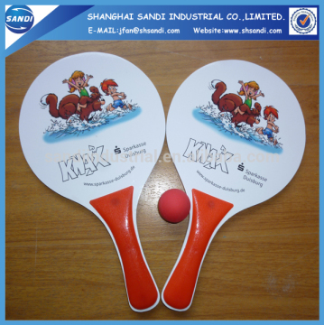 wooden beach tennis racket for promotion gifts