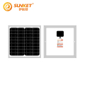 Pequenos painéis solares personalizados de 12 V 15 W para luzes