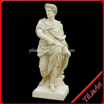 Yellow Color Marble Stone Famous Statue, Stone Statue Carving Of Rome