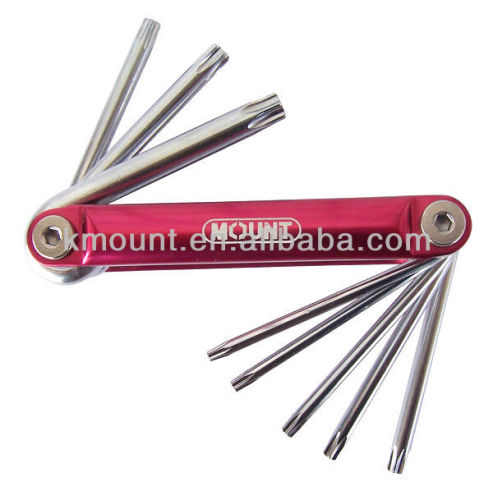 8pc folding hex key set (ball point)