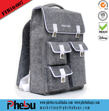 New products for 2016 felt fabric school backpack(FTB16-007)