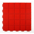 Rood PP -materiaal Outdoor Basketball Court Interlocking Floor Tile