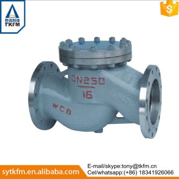2015 TKFM hot sale city water supply pipeline use ductile iron cast iron flanged swing bypass check valve