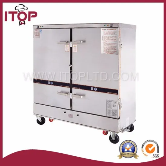 24 trays Double door steamer food machine