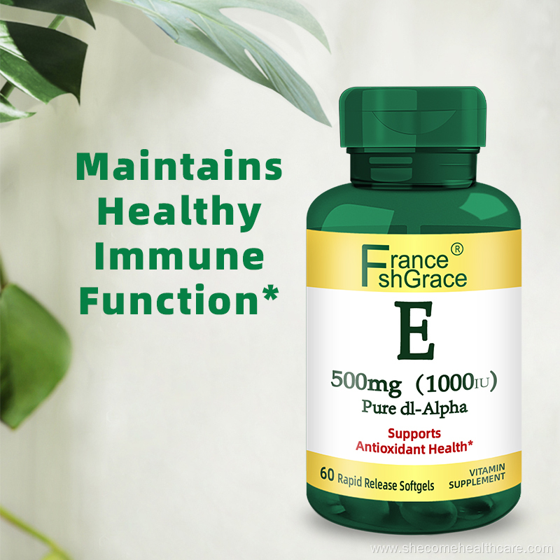 Vitamin E Supports Immune Health Vitamin E Softgels