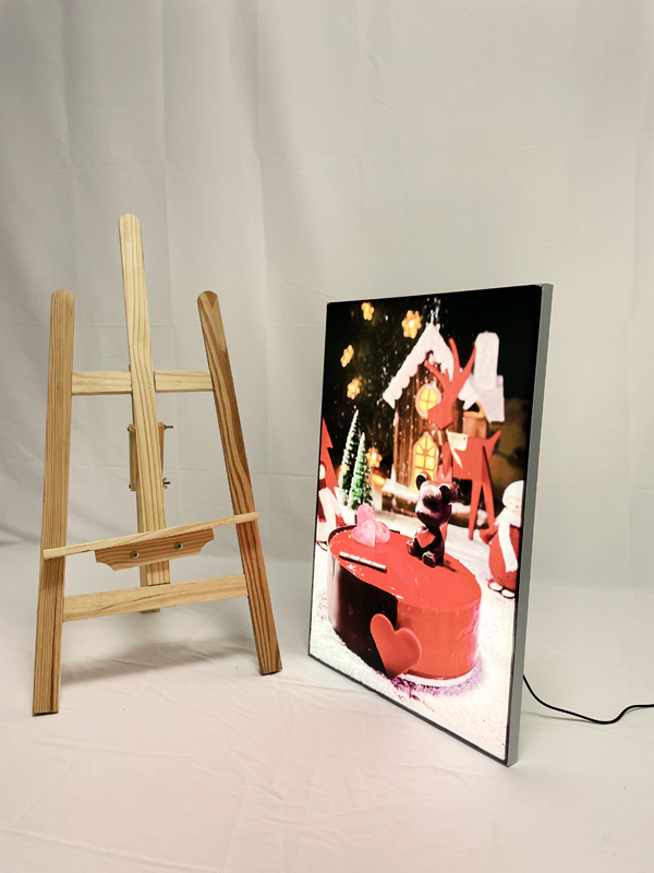 Nueva caja de luz de exhibición de película suave ultra delgada