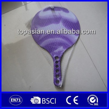Popular colorful plastic beach racket with ball game