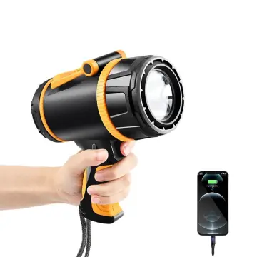 USB Rechargeable Multifunctional Portable Outdoor Handheld Spotlight & Searchlight: Taschenlampe
