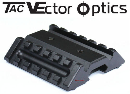Vector Optics Tactical Offset Interface Dual Picatinn Rail Mount Base 65mm 2.5"
