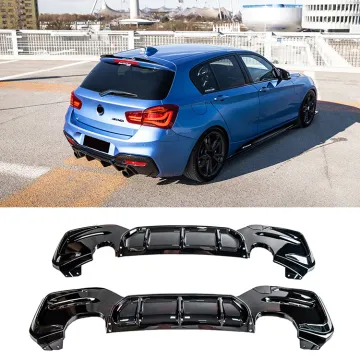 BMW 1 Series F20 LCI ABS Gloss Black MP Rear Bumper Lip Rear Diffuser 2015-2018