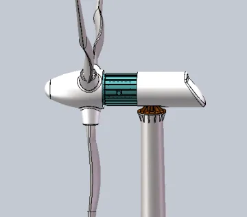 New energy green non polluting small Horizontal axis 50KW wind power generator
