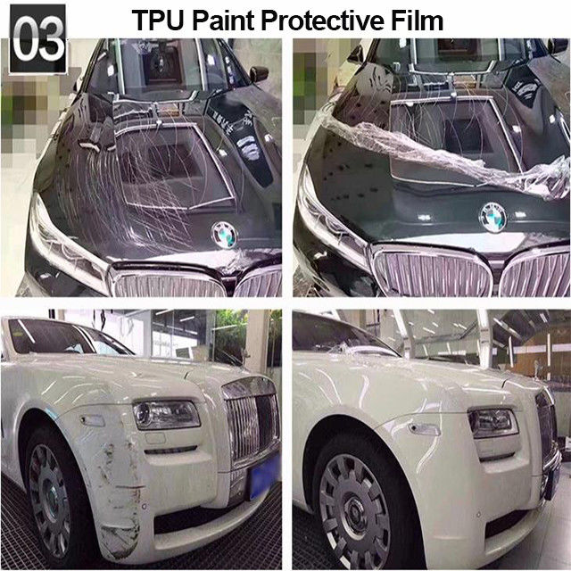 OEM Clear Protective Wrap For Cars antifouling TPH Material UV Protected 2