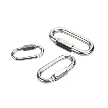 Customizable Stainless Steel Heavy-Duty Threaded Chain Links for Swing and Gym Equipment