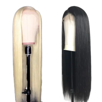 613 Blonde 13x4 Lace Front Human Hair Wigs Transparent Lace Wigs Pre Plucked With Baby Hair 613 Lace Front Wig Long Hair